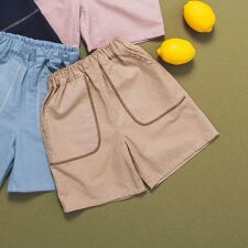 【aBity select./アビティセレクト】配色ステッチハーフパンツ