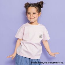 【WEB限定/BUNNI KONBINY】ワンポイント刺繍半袖Tシャツ/こども