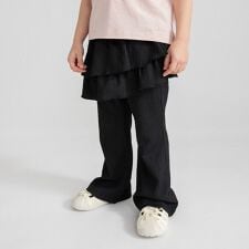 フリル付きカットフレアパンツ