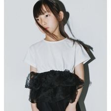 【b.+A】金子綾/ドットフリル付きチュニック