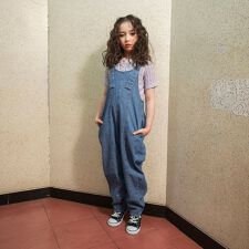 【Ou? by EDWIN】デニムサロペット