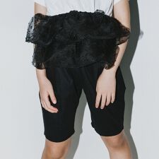 【b.+A】金子綾/タック入りハーフパンツ