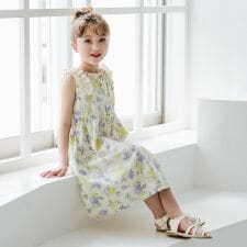 【ときめきワンピース】肩フリルワンピース