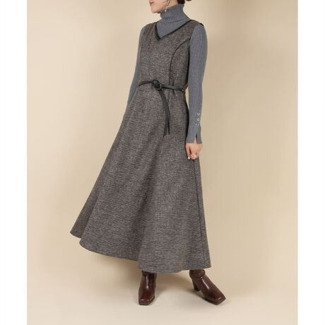 21秋冬新作 ツイードノースリーブワンピース ランダ Randa ファッション通販 マルイウェブチャネル