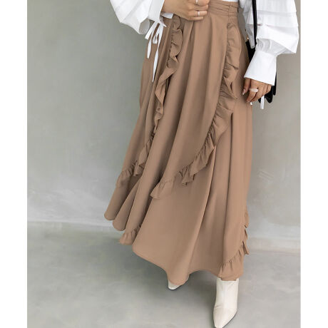 22秋冬新作 22 5 25 5 ラッフルフリルロングスカート ランダ Randa Bs021 ファッション通販 マルイウェブチャネル