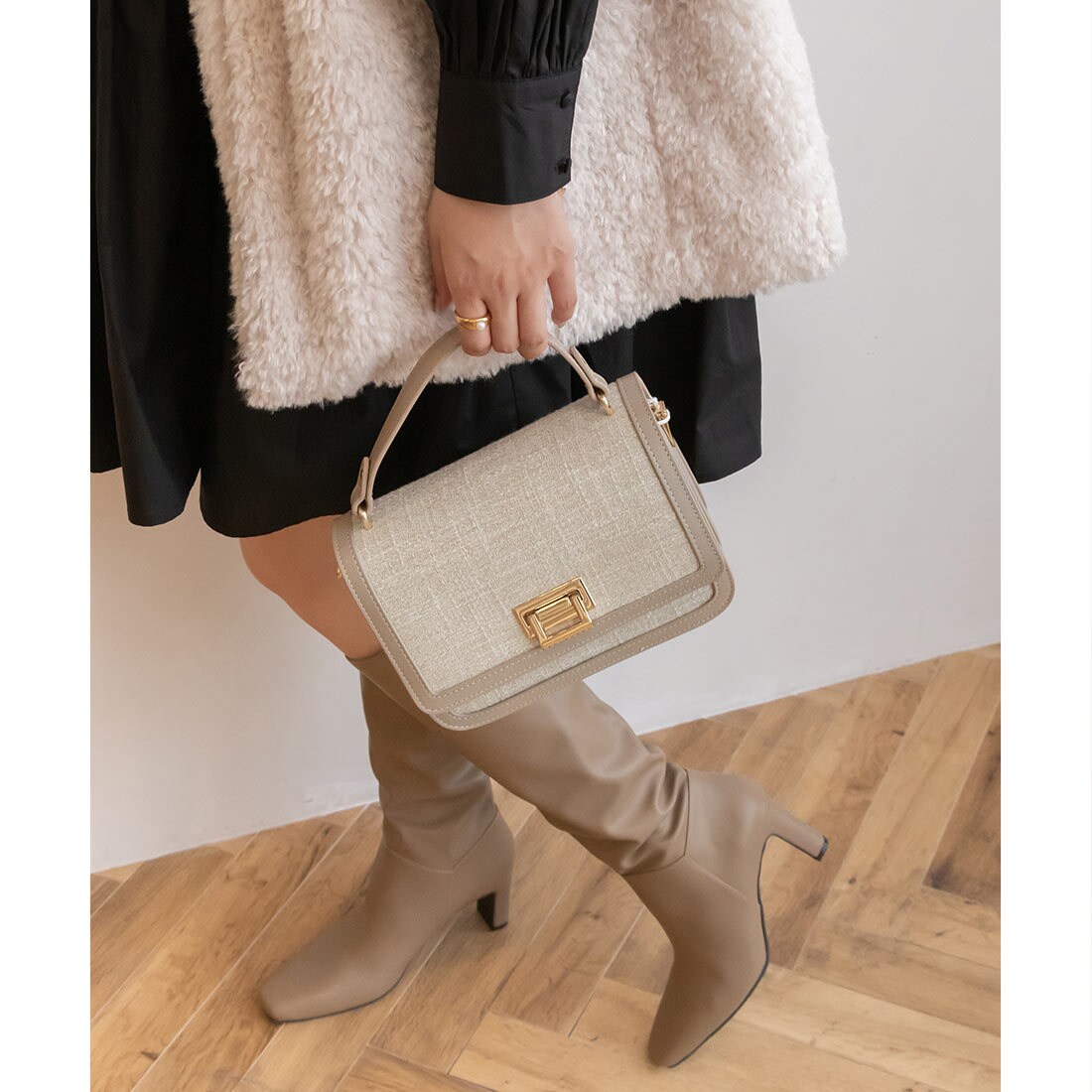 RANDA スクエアフォルム 2WAY ショルダーバッグ SALE】【Holiday Collection】スクエアフォルム2WAYショルダー