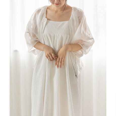 23春夏新作＞ボリュームスリーブドロストブルゾン | ランダ(RANDA  