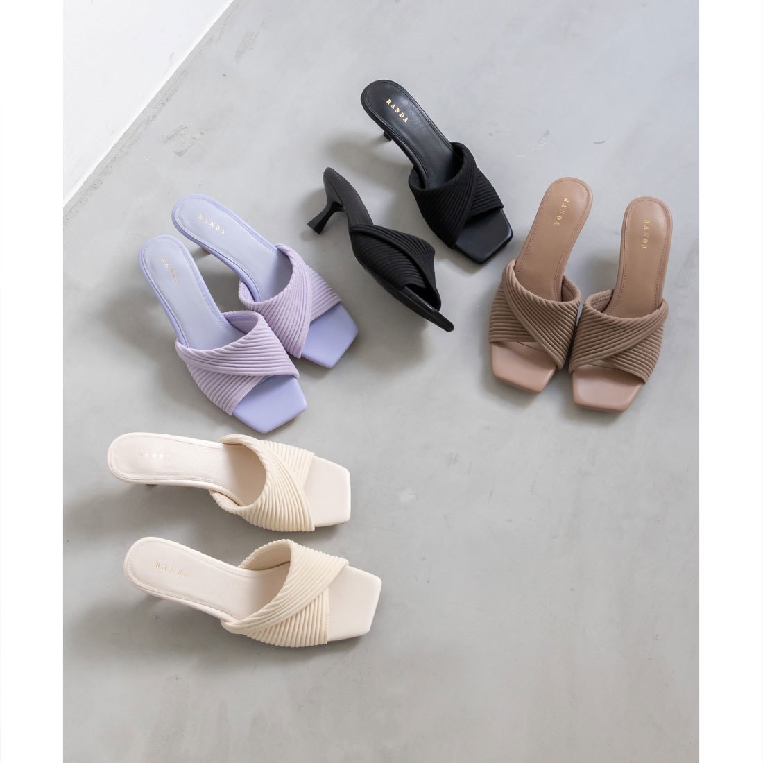 22.5-25.5】【SUSTAINABLE】ニットサンダル | ランダ(RANDA) | マルイ