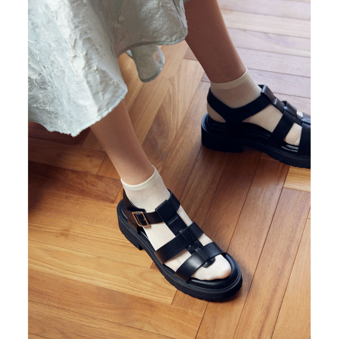 【新品・未使用】RANDA レディース 厚底サンダル （箱付き） RANDA｜ミニリボン厚底スポ-ツサンダル | Rakuten Fashion(楽天