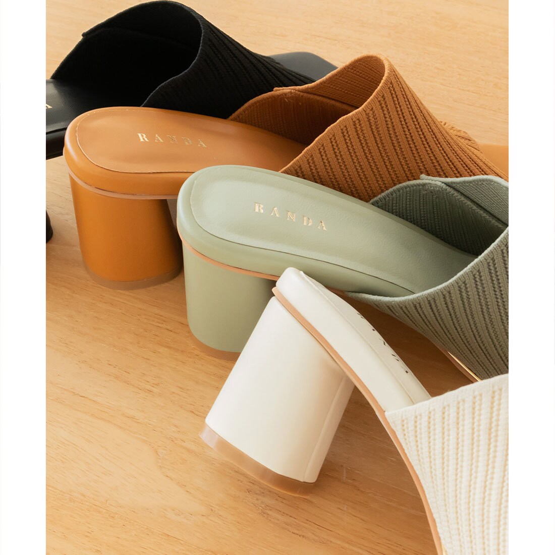 RANDA ニットミュールサンダル SUSTAINABLE】ニットミュールサンダルRANDA公式サイト