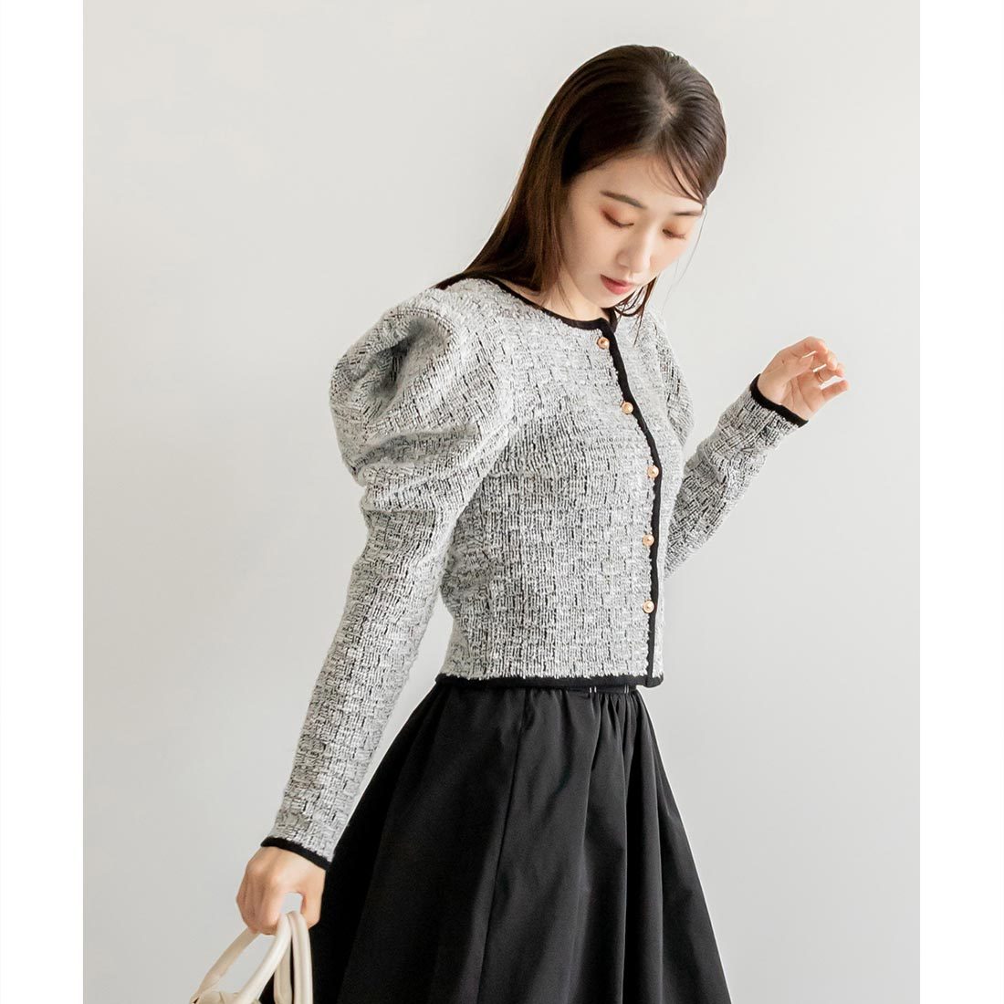 23秋冬新作＞ツイード風ニットカーディガン | ランダ(RANDA) | マルイ