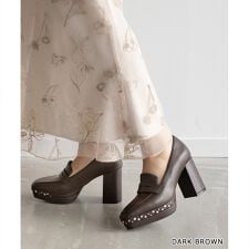 【22-25】パール×ビジュープラットフォームローファー