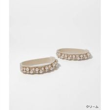 ＜25秋冬新作＞パールビジューシューズバンド