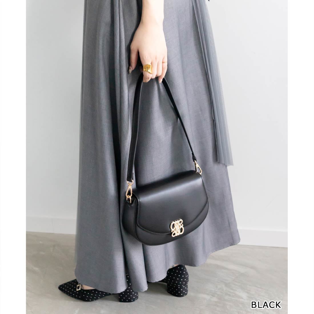 RANDA 2WAYキルティングバッグ ブラック 2WAYキルティングミディバッグRANDA公式サイト