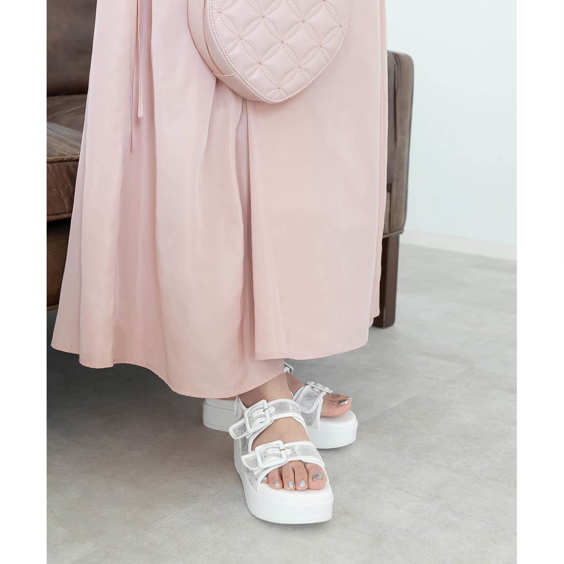 RANDA｜ホットフィックスモノグラムサンダル | Rakuten Fashion