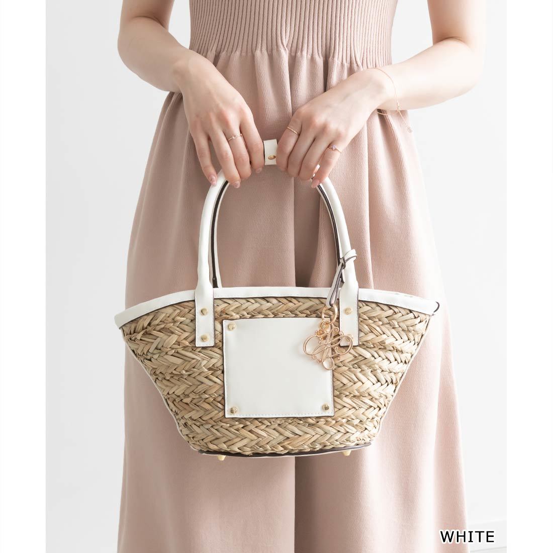 24春夏新作＞ステッチデザインバスケットバッグ | ランダ(RANDA