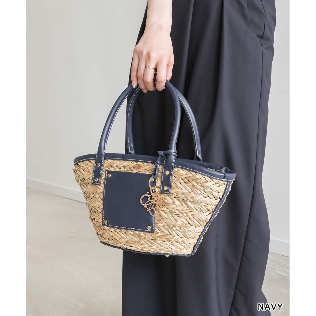 24春夏新作＞ステッチデザインバスケットバッグ | ランダ(RANDA