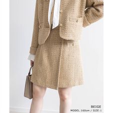 ラップデザインミニスカート