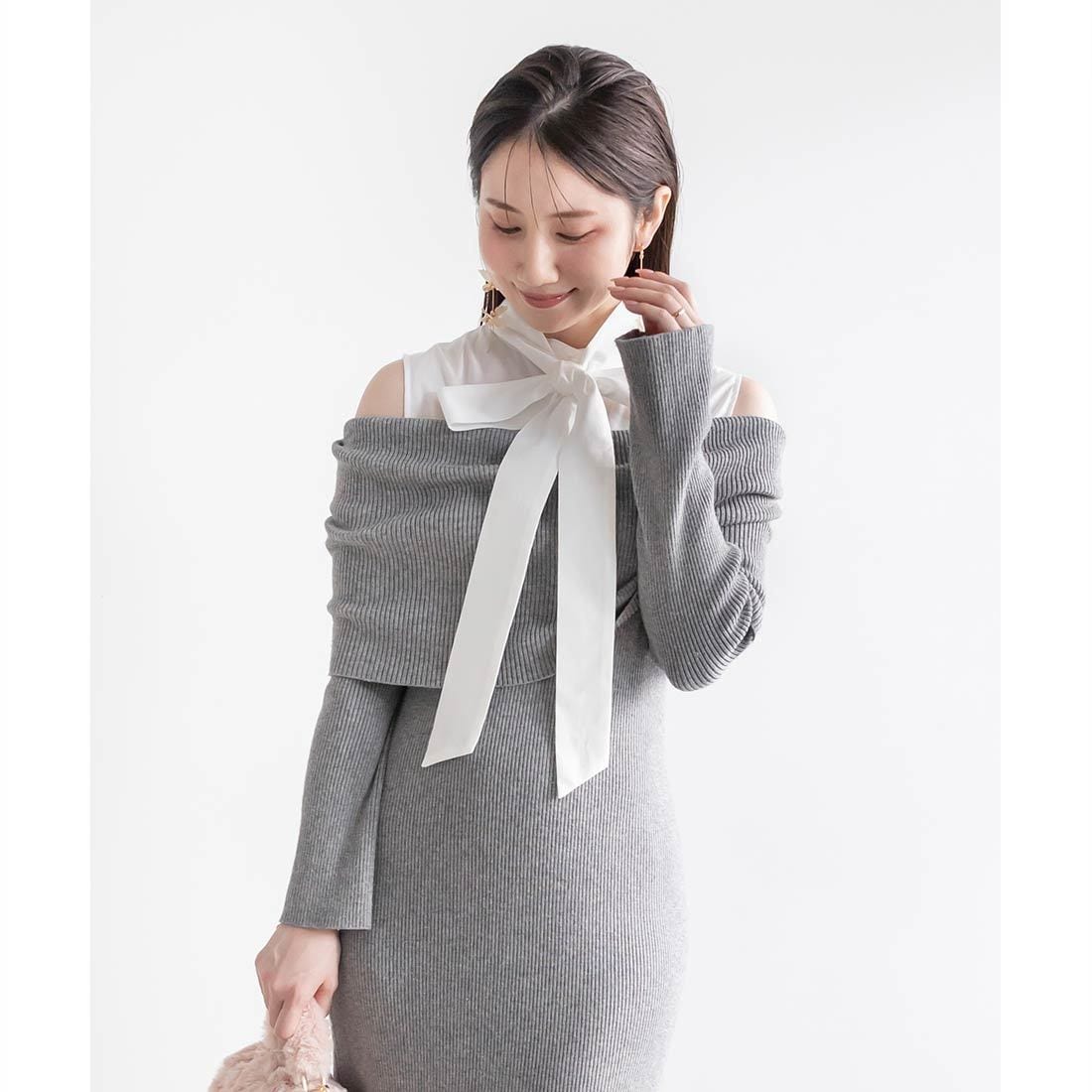 24春夏新作＞シアーフリンジチュールワンピース | ランダ(RANDA