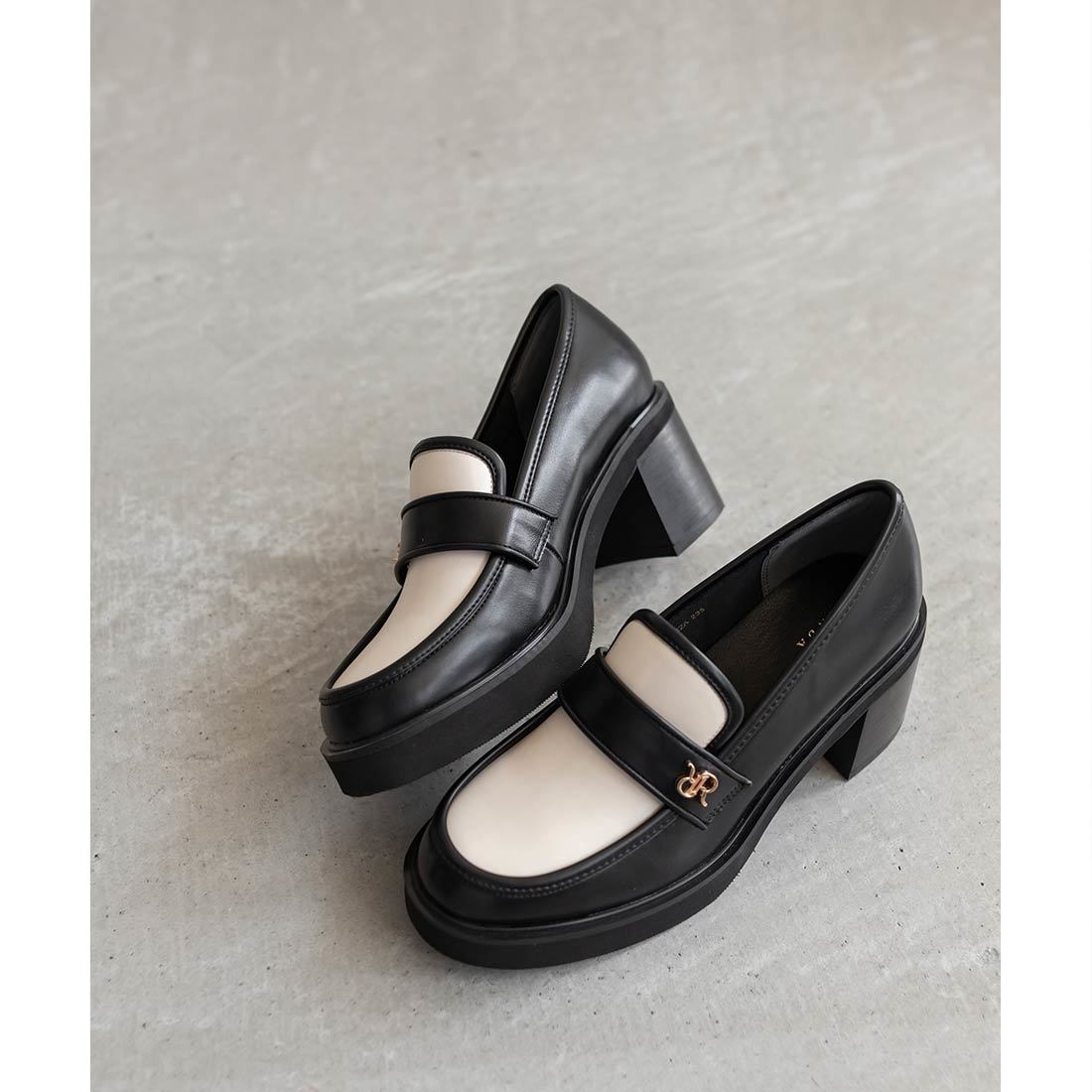 22.5-25】モノグラムパーツボリュームソールローファー | ランダ(RANDA