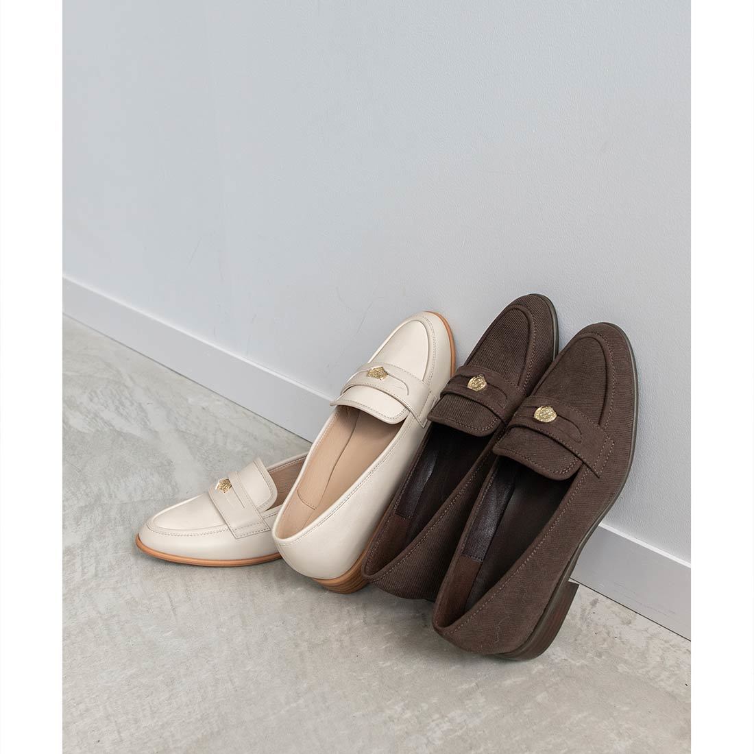 RANDA｜キルティングバックルヒールローファー | Rakuten
