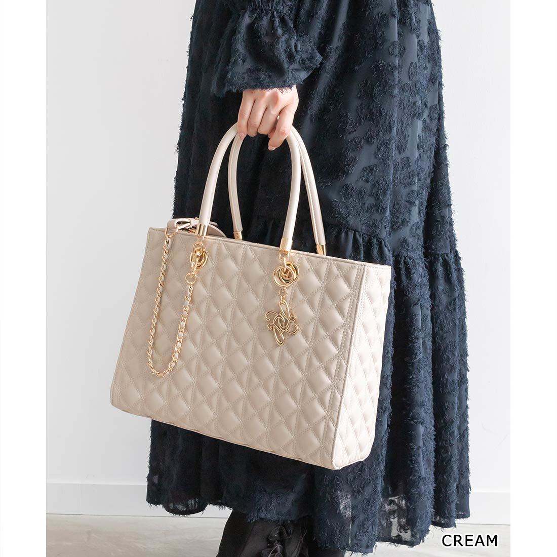 24秋冬新作＞【A4対応】2WAYキルティングラージバッグ | ランダ(RANDA