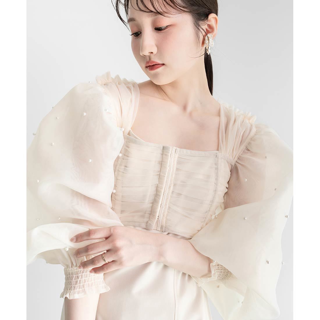 25春夏新作＞パールボレロセットワンピース | ランダ(RANDA
