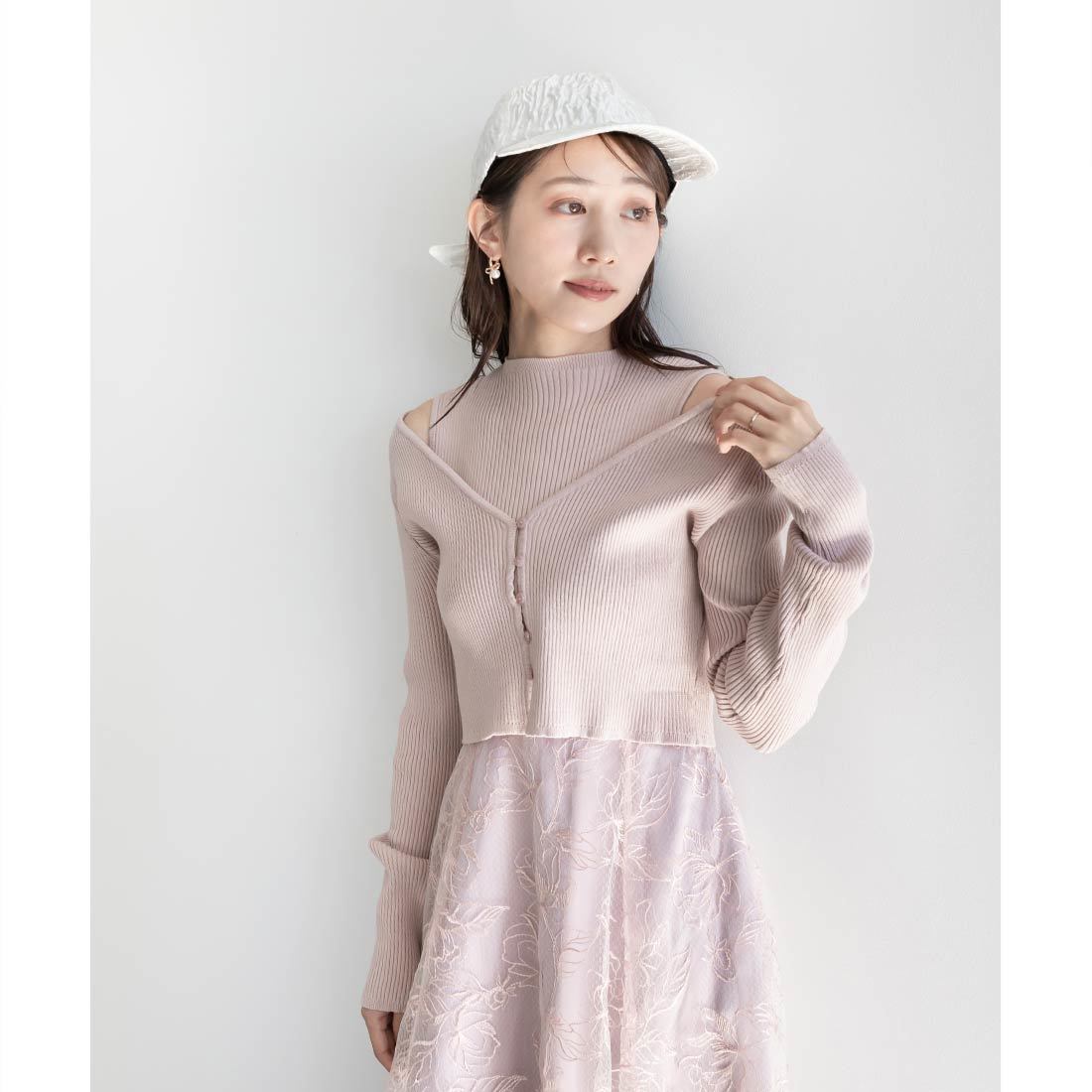 25春夏新作＞ボレロセットフラワードッキングワンピース | ランダ