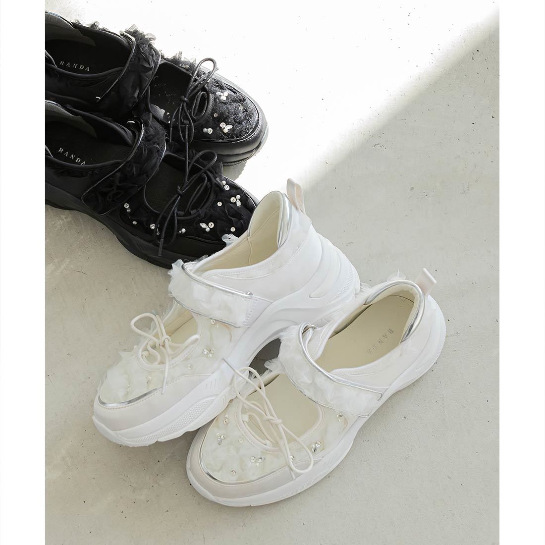 25春夏新作＞【22.5-25.5】フリルチュールシアーオープン