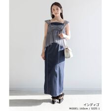 ＜25春夏新作＞チュールブラウスセットワンピース