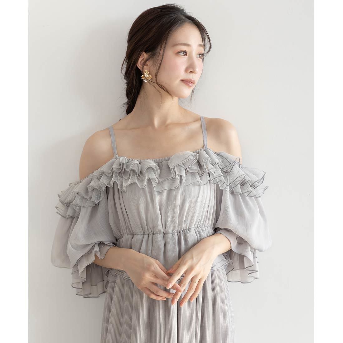 新品タグ付きRANDA 総レース裾スカラップマキシワンピース定価17930円 24春夏新作＞総レース裾スカラップマキシワンピース | ランダ