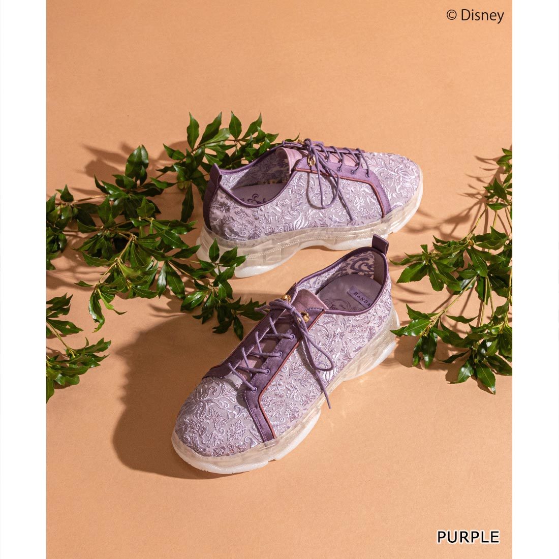 DISNEY/ディズニー “ラプンツェル”シリーズ】フラワー刺繍スニーカー