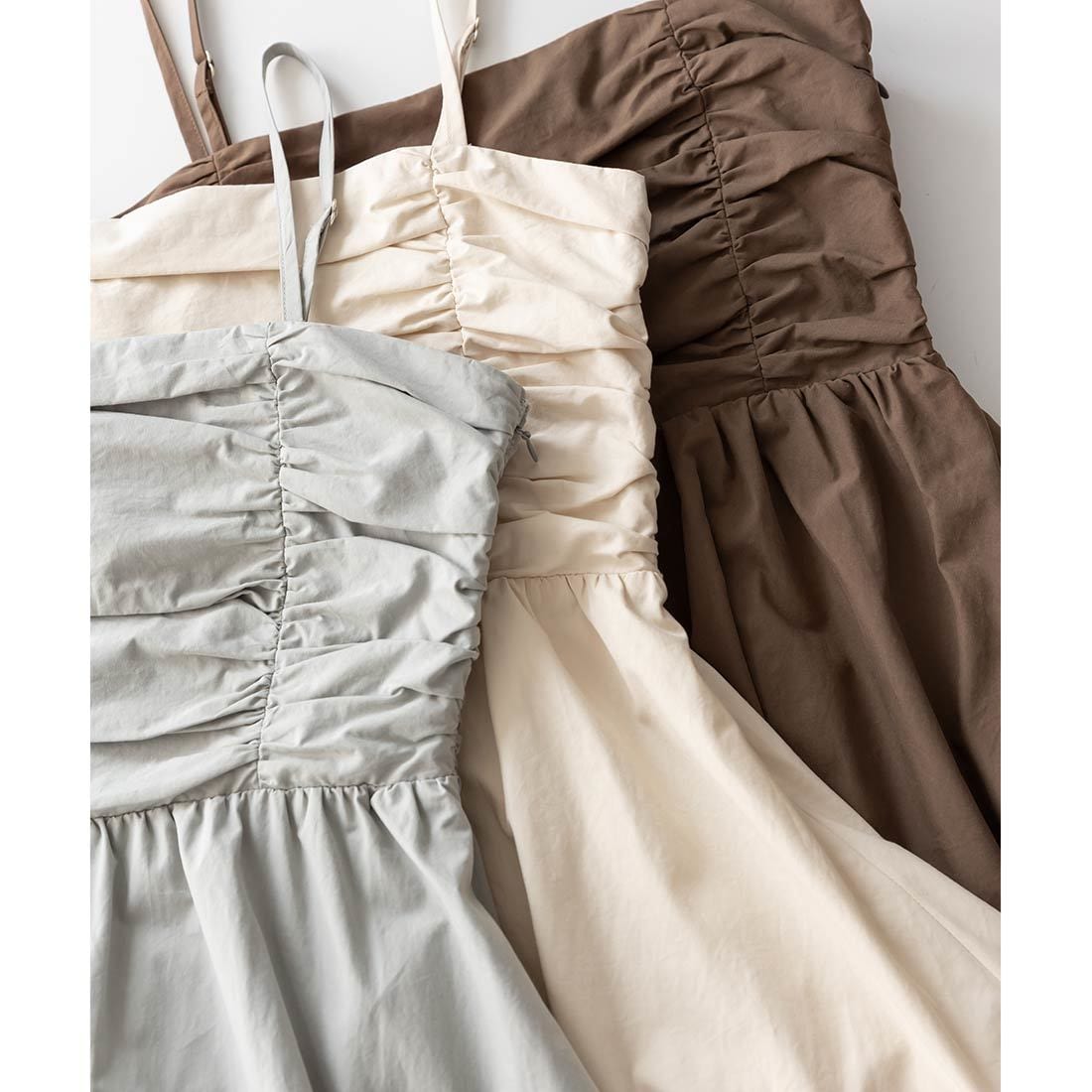 ペプラムバルーンビスチェ＆サテンナロースカートセット | ランダ