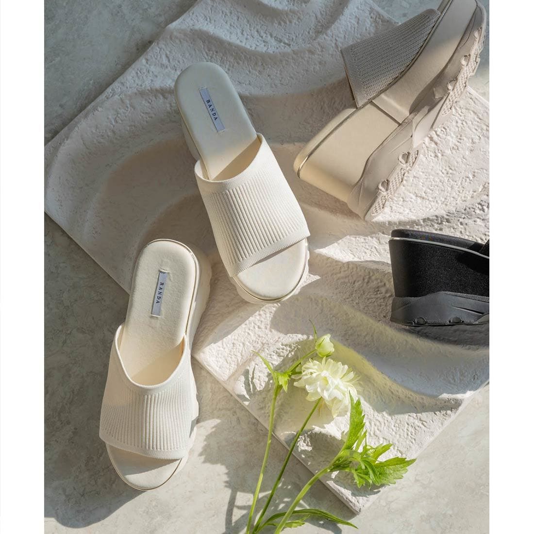 【美品】RANDA/パールバックルウェッジスポーツサンダル/Mサイズ パールバックルウェッジスポーツサンダルRANDA公式サイト