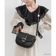 ＜25秋冬新作＞2WAY モノグラムバックルショルダーバッグ