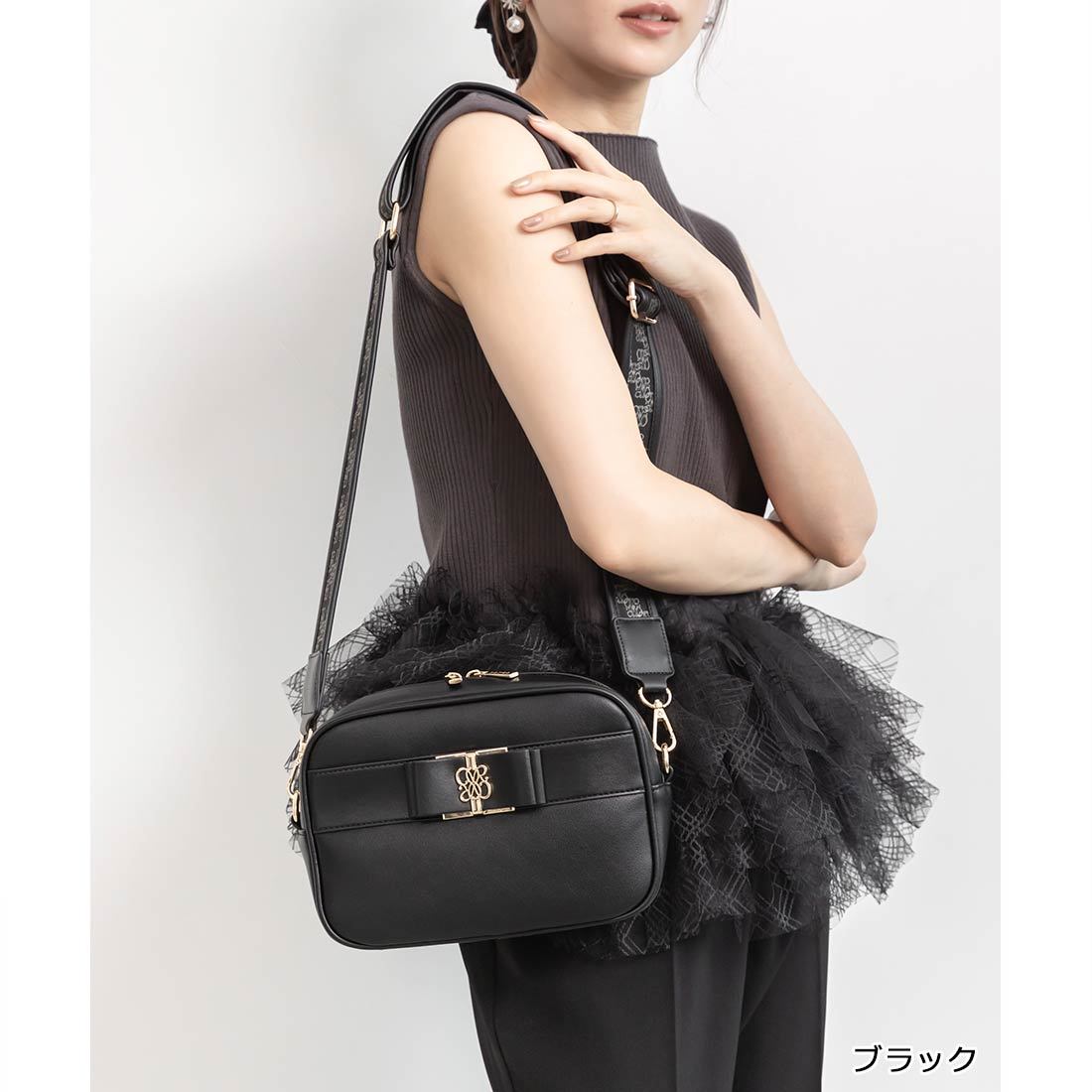 25秋冬新作＞2WAY モノグラムリボンショルダーバッグ | ランダ(RANDA