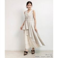 ＜25秋冬新作＞チュールレイヤードジャケットワンピース