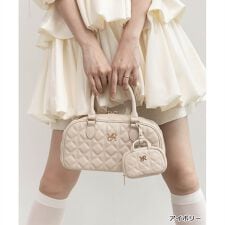 ＜25秋冬新作＞2WAY ミニバッグチャームショルダーバッグ