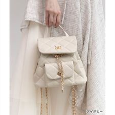 ＜26春夏新作＞キルティングデザインリュックバッグ