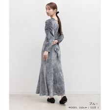 ＜25秋冬新作＞フロッキーチュールカシュクールワンピース