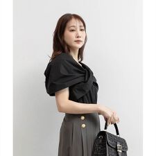 リボンドッキングカットトップス | ランダ(RANDA) | マルイウェブチャネル