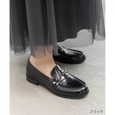 【22.5-25.5】ビットローファーレインシューズ