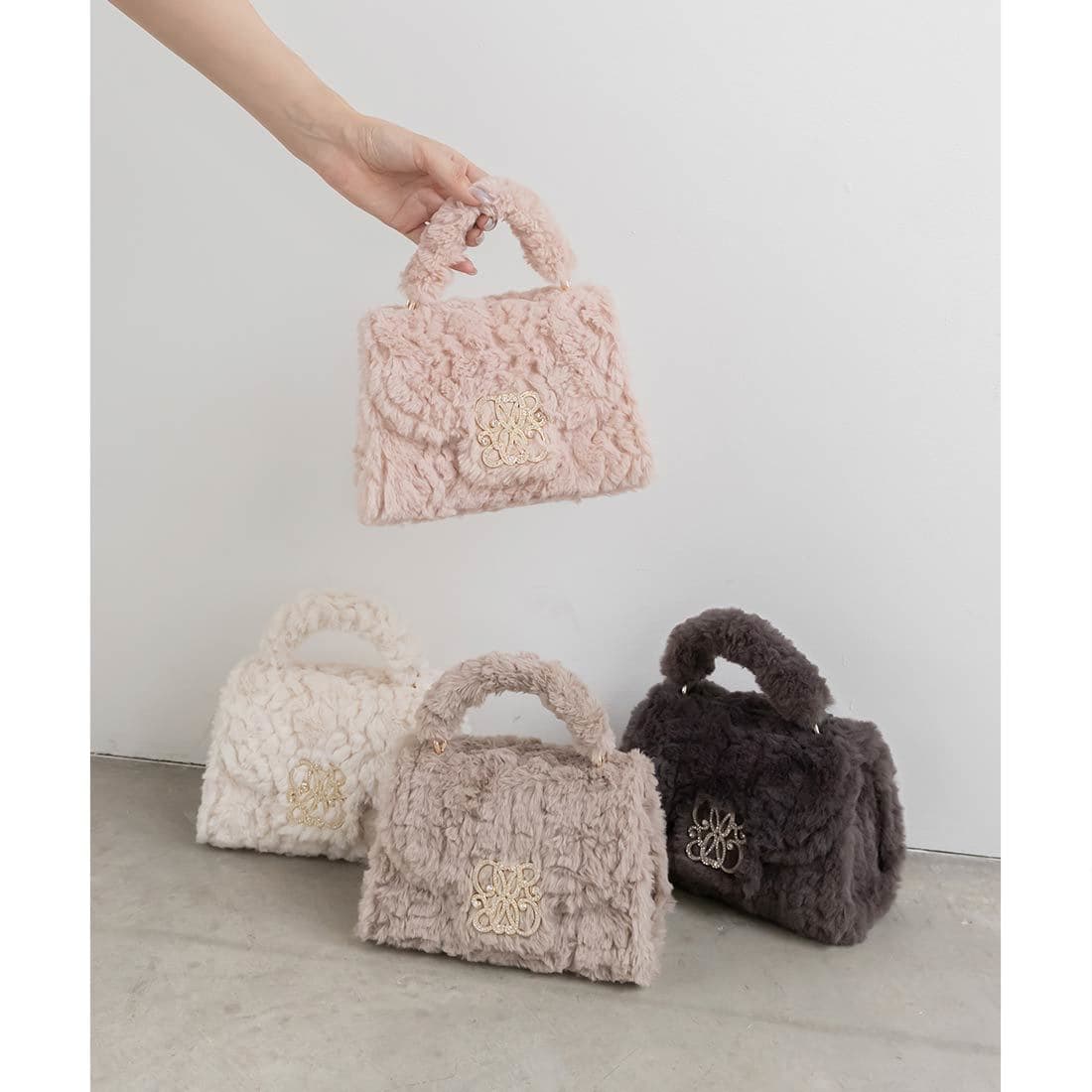 ランダ（RANDA）/＜25秋冬新作＞2WAY モノグラムショルダーファーバッグ 25秋冬新作＞2WAY モノグラムショルダーファーバッグ | ランダ(RANDA