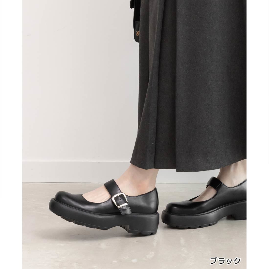 25秋冬新作＞【22.5-25.5】ベルトデザインフラットシューズ | ランダ