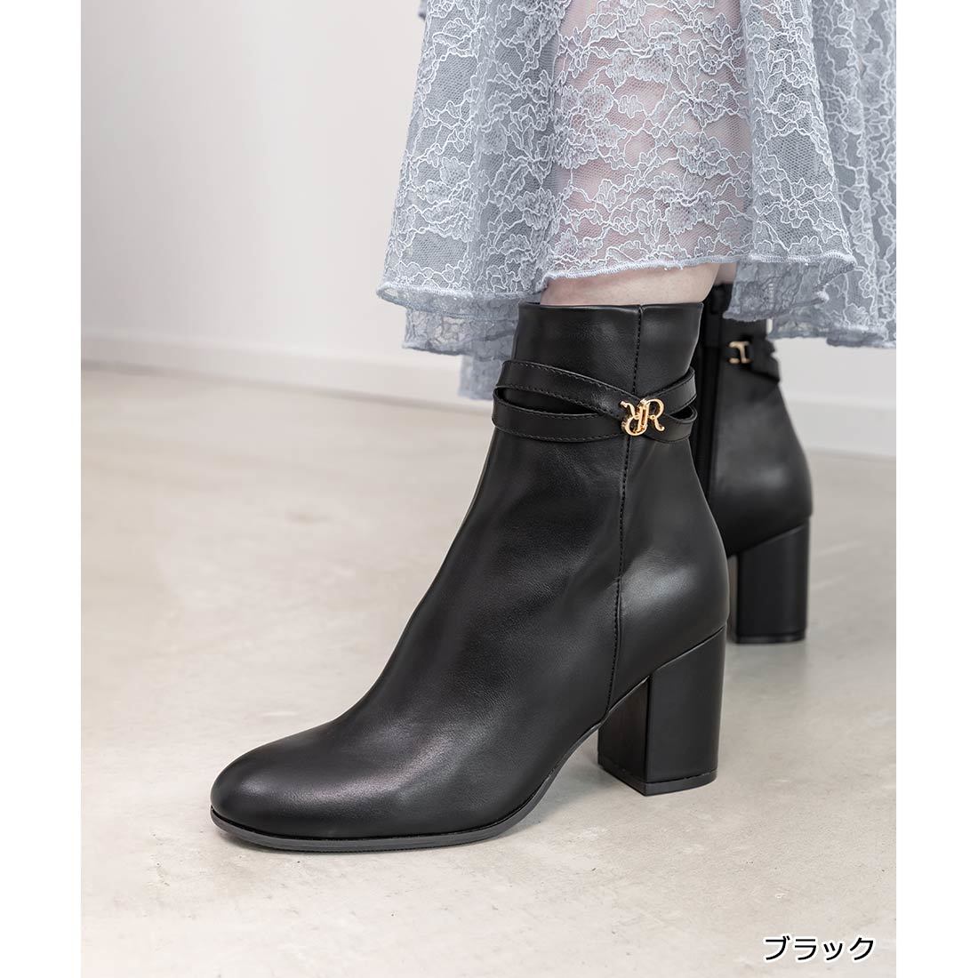 25秋冬新作＞【22.5-25.5】2WAY クロスベルトショートブーツ | ランダ
