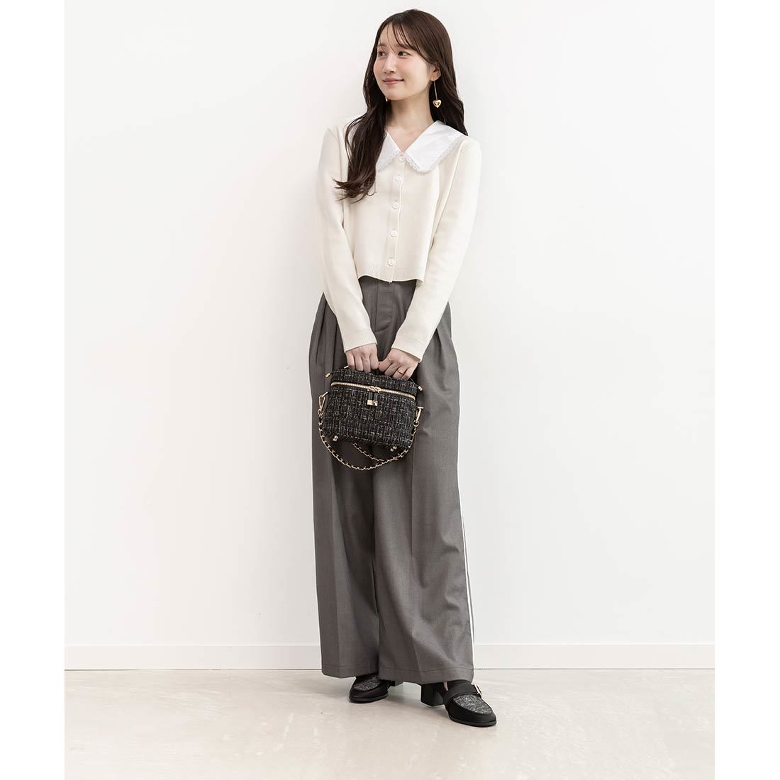 25秋冬新作＞ウエストデザインラインタックパンツ | ランダ(RANDA