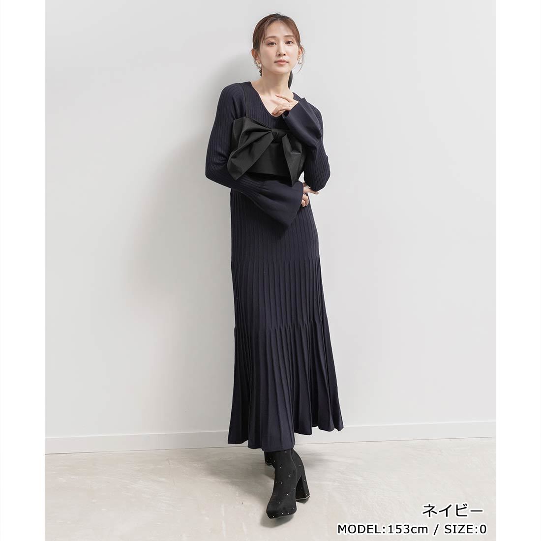 25春夏新作＞【4サイズ展開】ジャケットライクプリーツ