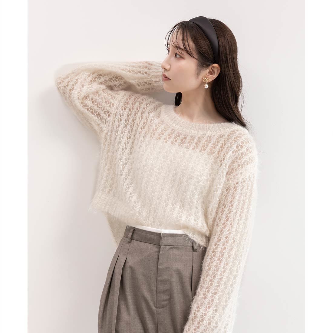 ランダ（RANDA）/＜25秋冬新作＞シースルーローゲージニット 25秋冬新作＞シースルーローゲージニット | ランダ(RANDA) | マルイ