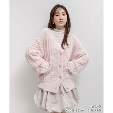 ランダ(RANDA)の＜25秋冬新作＞ラメファンシーヤーンニットカーディガン