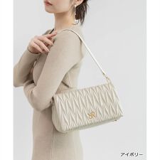 2WAY 立体キルティングデザインショルダーバッグ